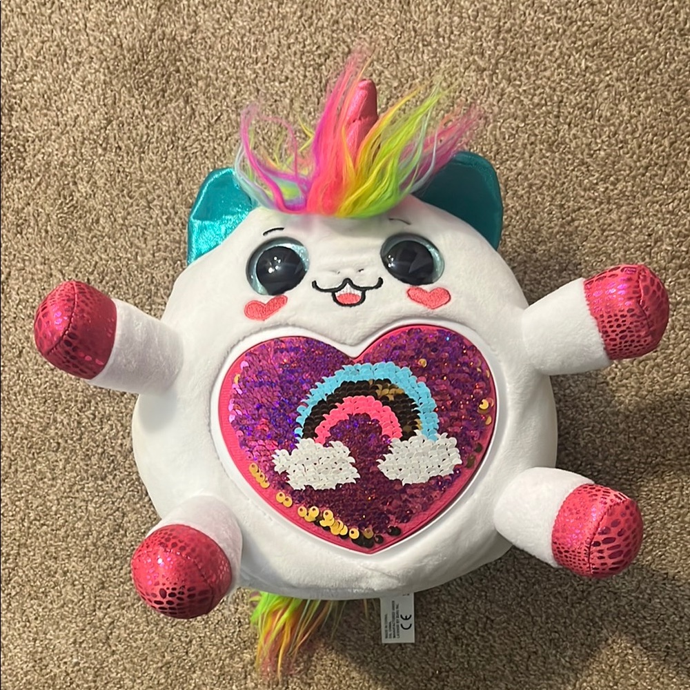 Rainbocorns Unicorn Plush Stuffed Animal Flippy Sequin Toy